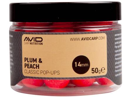 Avid Carp Pop Ups PLUM & PEACH 14MM 50G