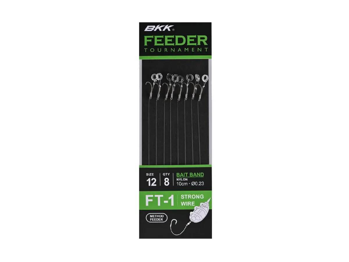 BKK Feeder Tournament FT-1 Bait Band Rigs, 3,50