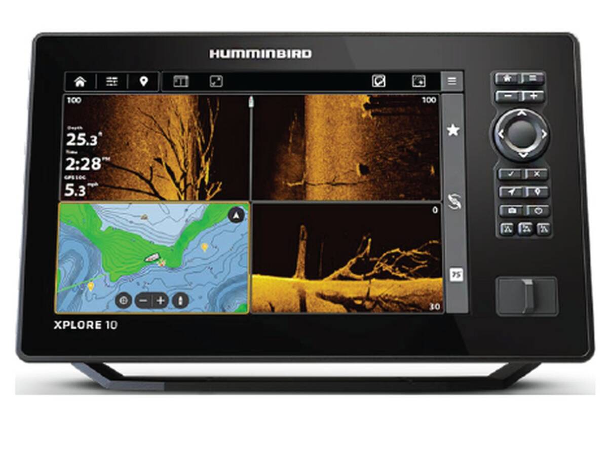 Humminbird HELIX 10 G4N MDI+ traceur de carte GPS, sondeur CHIRP, sonar
