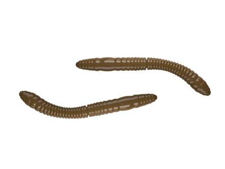 Libra Lures Fatty D´Worm Tournament 55 12 pcs. 038 Brown