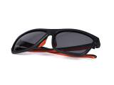 FOX® COLLECTION BLACK ORANGE SHADES - GREY LENS