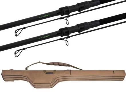 Korda Kaizen Green 2x 12ft 3,0 + Compac 3 Rod Divide Holdall 12ft