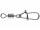 Daiwa Egg Karabiner mit Wirbel 4