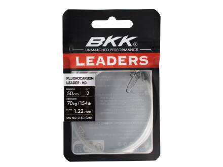 BKK Fluorocarbon leader - HD (Pike Snap) 50cm 36kg