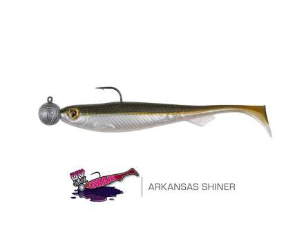 Fox Rage Bulk Loaded Slick Shad 13cm UV   Aksansas Shiner 4/0 15g