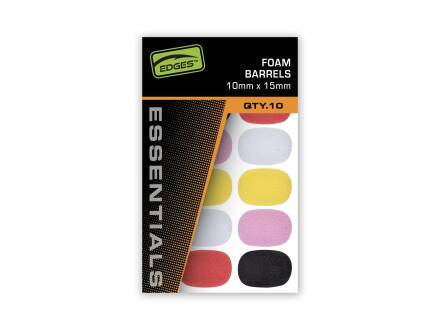 Fox Edges Foam Barrels 10x15mm Mixed Colours