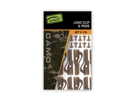 Fox Edges Camo Lead Clip + Pegs