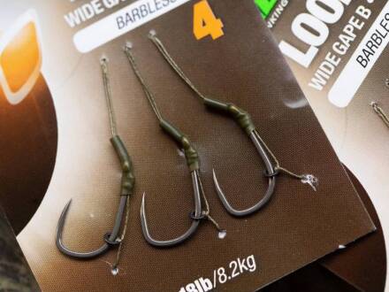 Korda Loop Rigs DF Widegape X Barbless 4 / 18 lb