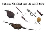 Poseidon Multi Lead Action Pack Lead Clip System Brown