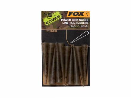 Fox Edges Camo Power Grip Naked Tail Rubbers Size 7