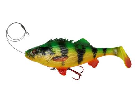 Savage Gear 4D Line Thru  Perch Shad 20cm 100g SS Firetiger