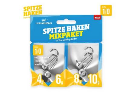 Lieblingsköder Spitze Haken 1/0 Mix