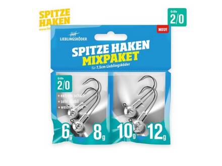 Lieblingsköder Spitze Haken 2/0 Mix