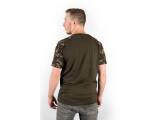 Fox Raglan Khaki / Camo sleeve T-Shirt - L