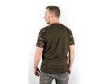 Fox Raglan Khaki / Camo sleeve T-Shirt - XL