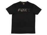Fox Black  / Camo Print Logo T-Shirt - XL