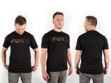 Fox Black  / Camo Print Logo T-Shirt - XXL