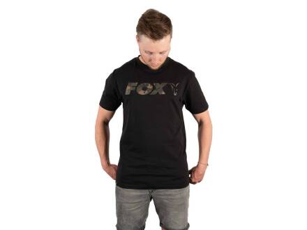 Fox Black  / Camo Print Logo T-Shirt - XXXL