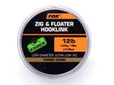 Fox Zig and Floater Hooklink Trans Khaki
