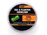 Fox Zig and Floater Hooklink Trans Khaki 12lb (0.28mm)