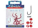 Gamakatsu BOOKLET RED WORM 5260R #8-0.20MM 75CM