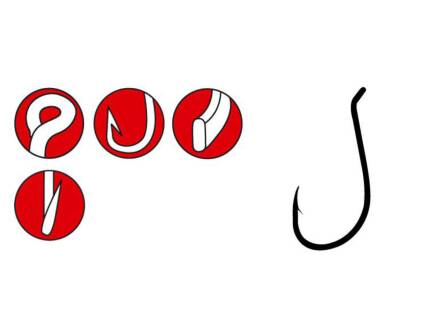 Gamakatsu LS-5314F HOOKS BLACK #4