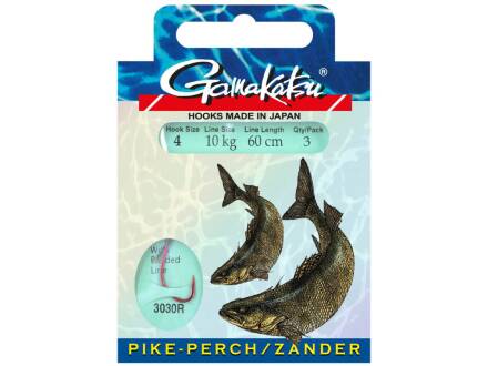 Gamakatsu BOOKLET ZANDER 3030R BR #4-0.20MM 60CM