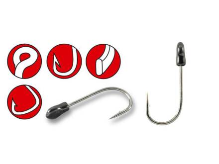 Gamakatsu TRAILER HOOKS BLACK # 1/0