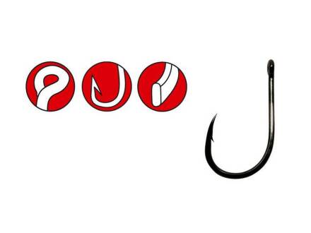 Gamakatsu POWERCARP EYED HOOKS BLACK #14